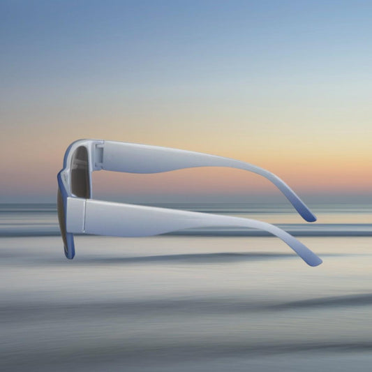 Sky Feather Artisan Sunglasses - Calm Sky