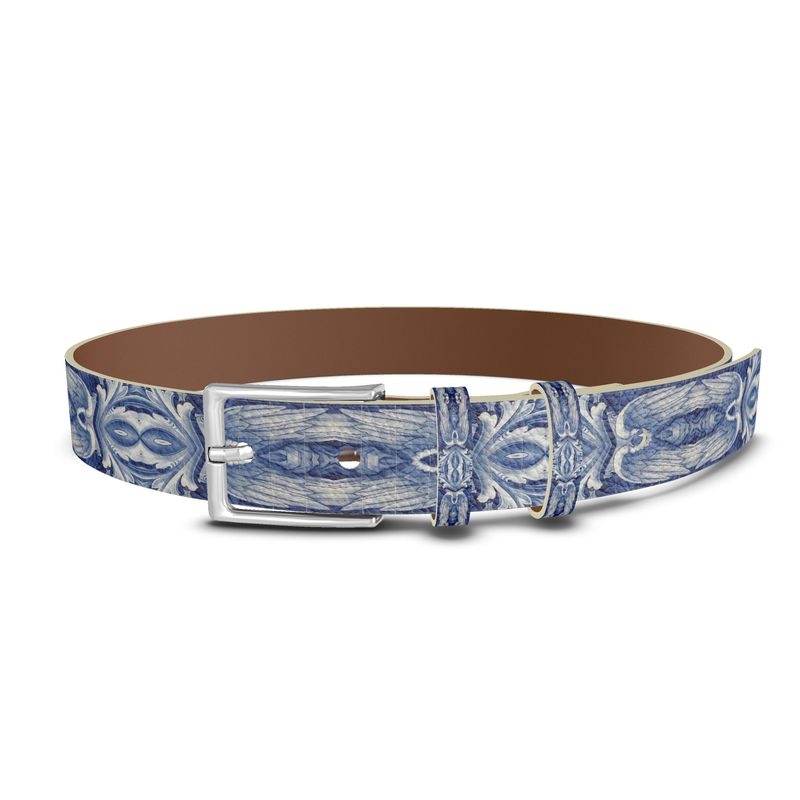 Sky Feather Designer Leather Belt