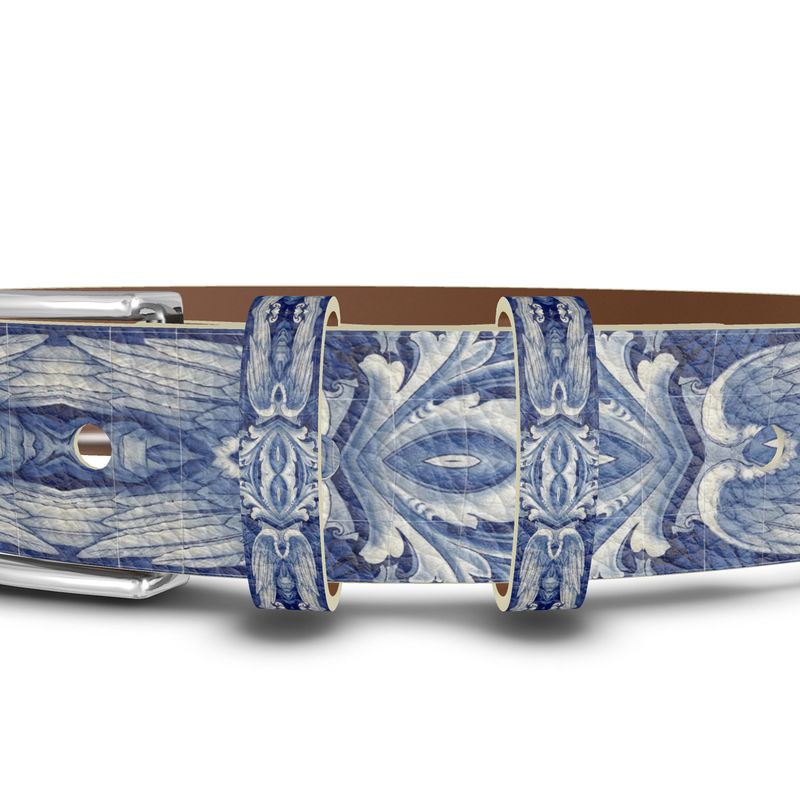 Sky Feather Designer Leather Belt