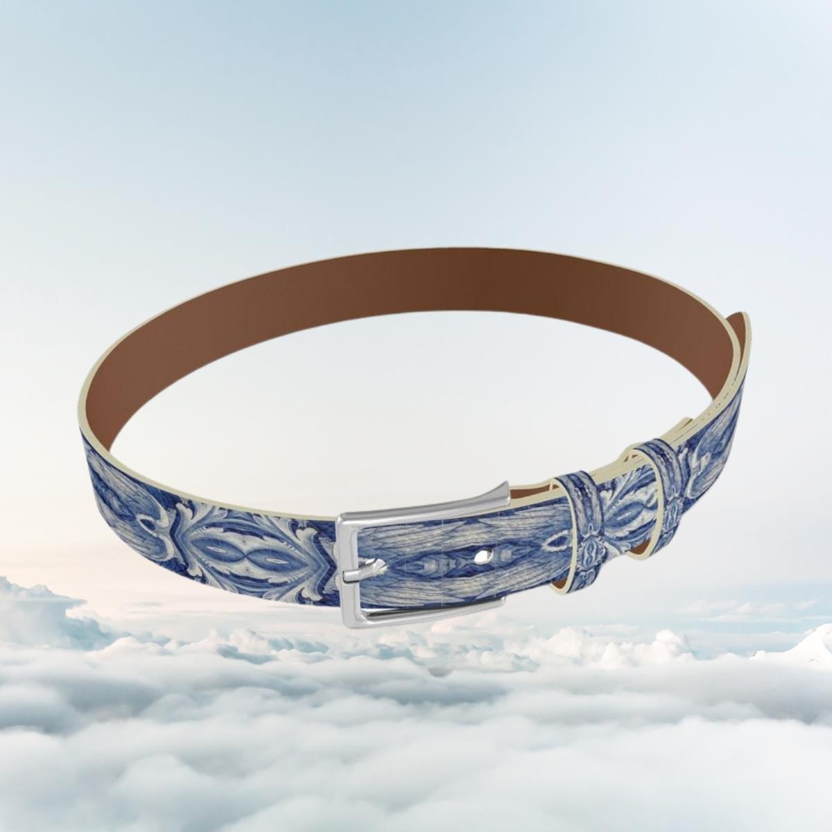 Sky Feather Designer Leather Belt