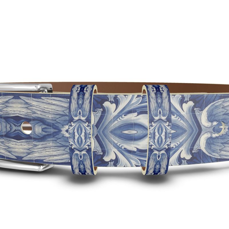 Sky Feather Designer Leather Belt