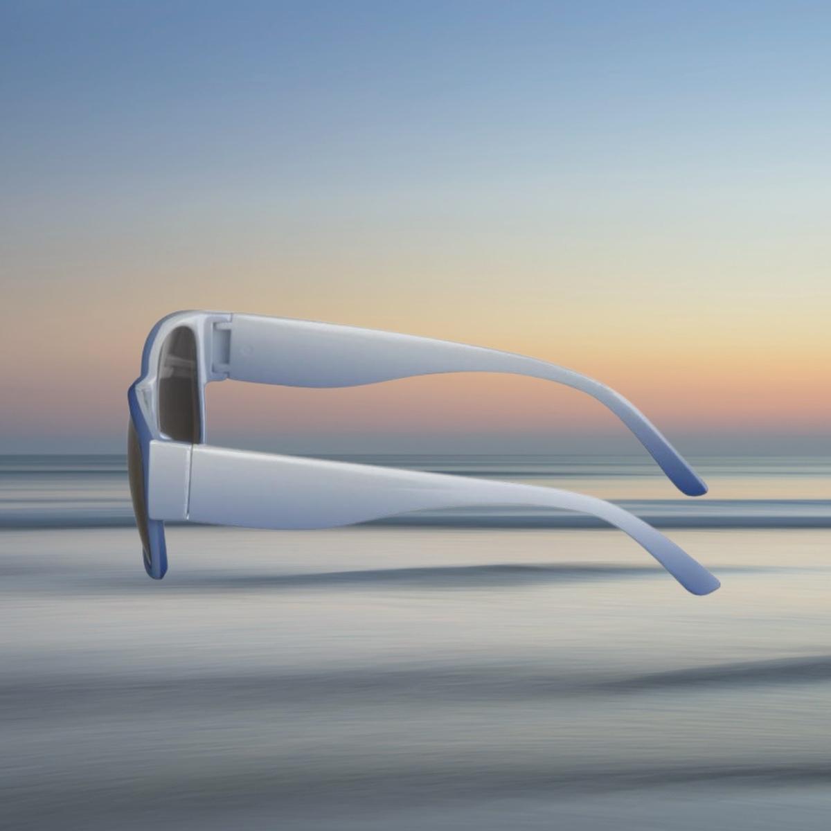 Sky Feather Artisan Sunglasses - Calm Sky